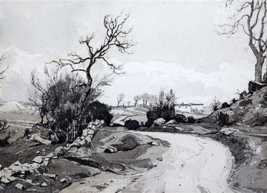 Claude Muncaster (1903-1974) A Welsh Road, 10.5 x 14.5in.